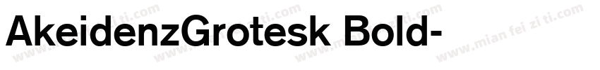 AkeidenzGrotesk Bold字体转换